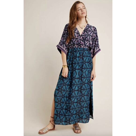 Anthropologie Bl-nk London Lisette Metallic Kimono Dress Size XS - Picture 12 of 14